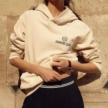 2024 Новые толстовки с капюшоном с буквенным принтом для женщин, осень-зима, с длинным рукавом, спортивный свитер с капюшоном, повседневные модные толстовки с геометрическим рисунком S