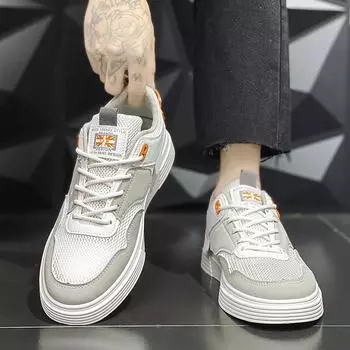 2024 New Men Casual Sneakers Spring Autumn Vulcanized Shoes Male Walking Sport Shoes Outdoor Sneakers Male Sneakers Soft Shoes 39 хаки