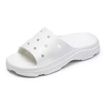 2024 New men s and women s summer flat comfortable sandals indoor non-slip breathable beach slippers couple walking shoes 36