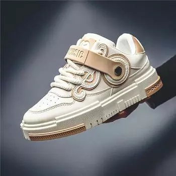 2024 New Men s Designer Skateboard Sneakers Spring Fashion Beige Mens Platform Shoes Hip Hop Sneakers Men Casual Sports Shoes 39