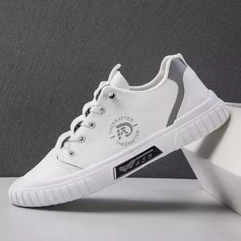 2024 New Men s Shoe Fashion Casual Sports Single Shoe Leather Top Men s Shoe 39 чёрный