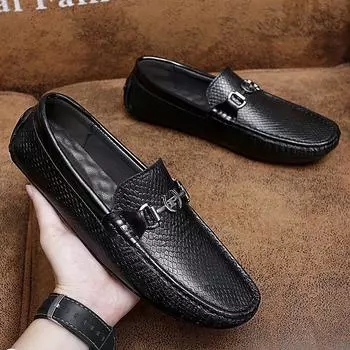 2024 New Men s Shoes Casual Luxury Lofers Mens Moccasin Shoes High Quality Black Men Flats Upscale Casual Slip-on Loafers Male 38