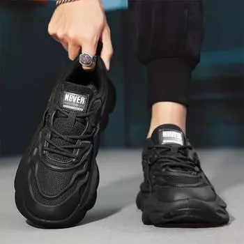2024 new men s shoes new casual versatile sports and leisure, board shoes popular trendy shoes Z593 39 чёрный