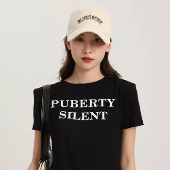 2024 Новая мужская/женская бейсболка, глубокий верх, широкие поля, большая окружность головы, кепка-утконос, маленькое лицо, защита от солнца и солнцезащитная шляпа one size чёрный