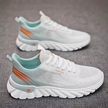 2024 New Mesh Breathable Trendy Fashion Casual Sports Shoes for Men s Versatile Thick Sole Running Shoes 39