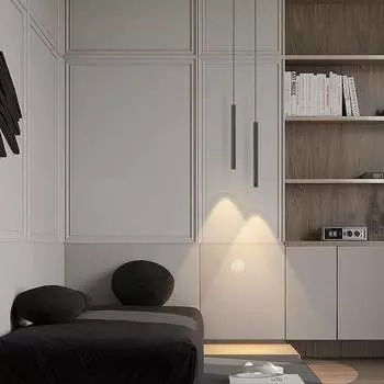 2024 new minimalist LED chandelier modern simple line lamp for home living bedroom bedside bar pendent lights furniture luster Warm White