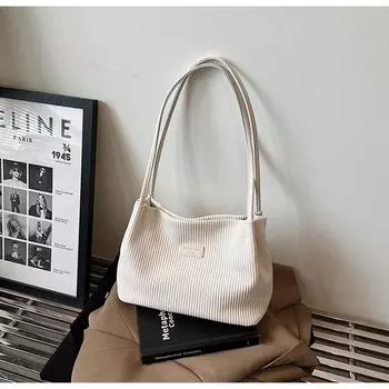 Новая модель 2024 года, популярная в этом году, вместительная сумка-тоут, повседневная и универсальная, сумка для студентов колледжей, сумка для поездок на работу