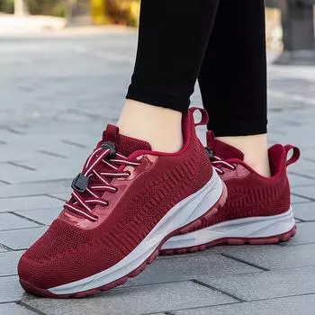 2024 new non-slip mother shoes women s walking shoes casual outdoor elderly shoes lightweight fly-woven breathable single shoes men 36