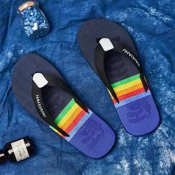 2024 new pattern Hot Sale Fashion Summer Flip flops for Men Comfortable Light Flat Slippers Men Outdoor Non-slip Beach Slippers 39