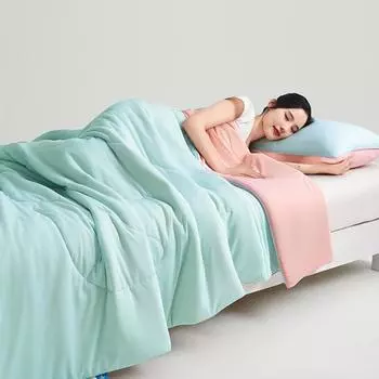 Новое одеяло из полиэстера и соевого волокна с кондиционером, летнее одеяло, прохладное и дышащее, можно стирать в стиральной машине 150x200cm