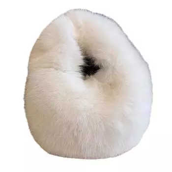 2024 New Portable Plush Bag Women s Chain Crossbody Bag Premium Sense Plush Bag Autumn and Winter Foreign Style Mobile Phone Bag абрикосовый