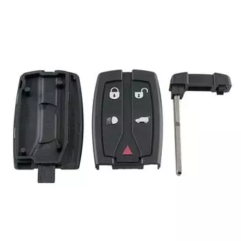 2024 Новый Сменный Корпус Дистанционного Ключа Автомобиля Чехол ДляLAND ROVER FREELANDER 2 5 Кнопок Дистанционного Смарт Ключа Чехол Корпус Лезвия 5 buttons key shell чёрный