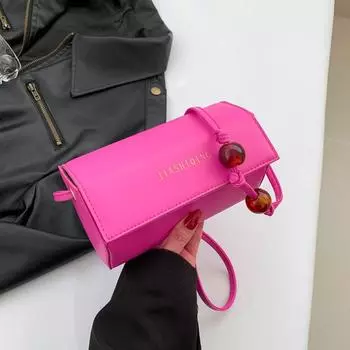 2024 new retro commuter bag women s casual messenger bag niche simple portable shoulder bag trendy underarm women s bag белый