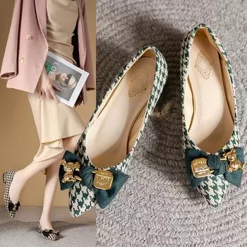 2024 Новые заклепки остроносые женские туфли Zapatos De Mujer весна/осень лоферы из искусственной кожи без застежек базовые туфли на плоской подошве повседневные 35 чёрный