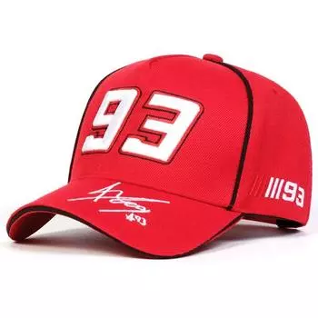 2024 New Simple Letter 93 Embroidery Hip Hop Fashion Baseba Red