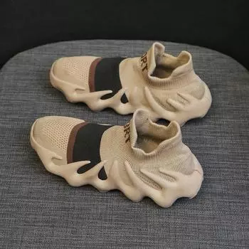 2024 new simple sports and leisure shoes women s versatile breathable single shoes spring strict selection tide shoes flying woven mesh shoes 38