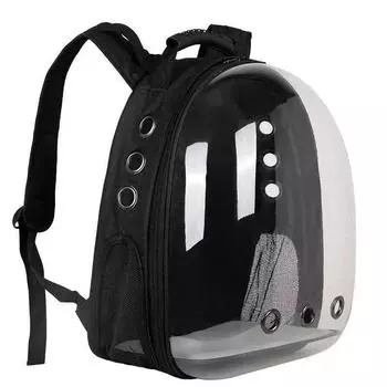 2024 New Space Capsule Transparent Cat Bag Outdoor Breathable Backpack Pet Bag Portable Cat Bag Pet Products Manufacturer Special offer black All yards