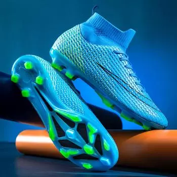2024 new spot Putian football shoes men s high-top youth long nails broken nails training sneakers 35