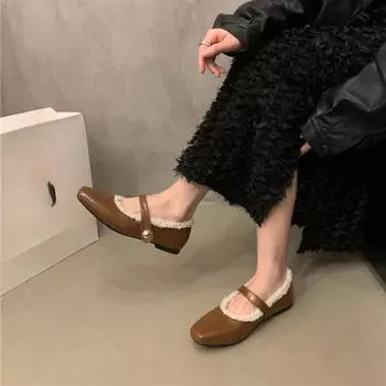 2024 New Spring and Autumn Casual Flat Shoes Women s Soft PU Leather Shoes Fashion Comfortable Women s 35 коричневый