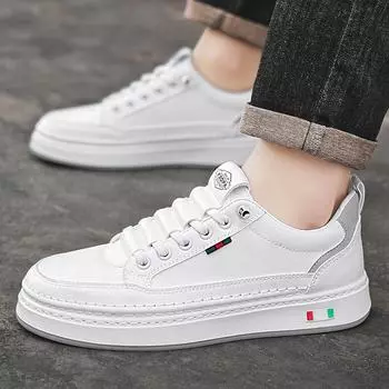 2024 new spring men s shoes breathable Korean version heightening board shoes trend ins youth Hong Kong style sports shoes casual 39