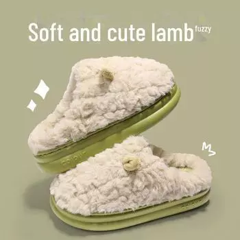 2024 New Style Indoor Winter Cotton Slippers: Warm, Comfortable Home Footwear for Men and Women 40-41 (fits size 39-40)