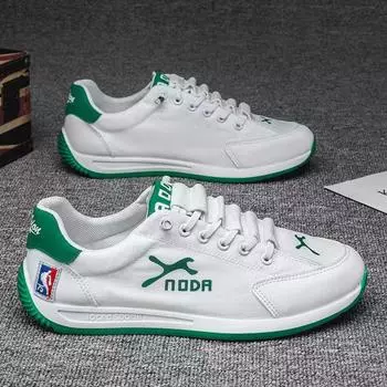 2024 new summer breathable canvas shoes men s Korean version of trendy sports and leisure running trendy shoes versatile white shoes 39