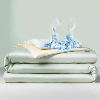 2024 New Summer Cool Water Wash Double Patchwork Solid Color By A Single Quilt Cool and Not Ice Refreshing and Comfortable 150x200cm 1pcs