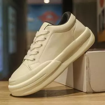 2024 new summer men s casual shoes sports trend versatile soft sole lightweight solid bottom cushioning men s shoes 38 белый