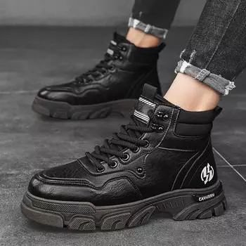 2024 new tooling men s boots autumn and winter high-top Martin boots men s height-increasing trendy shoes men s outdoor locomotive shoes are old 39
