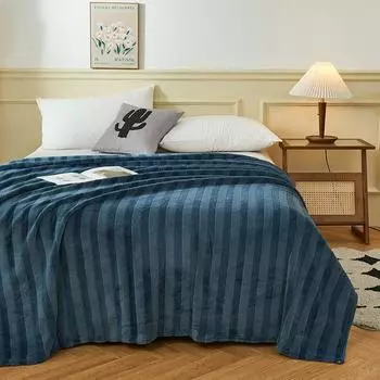 2024 New Tower Furong Multifunctional Cover Blanket Striped Blanket Soft and Comfortable Bedding Multi-size 200x230 180x200 100x150cm 1pcs