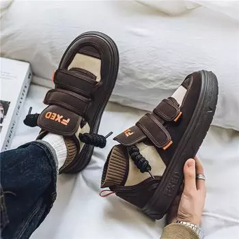2024 New Trend High-end Versatile Board Shoes for Men with Niche Design, Thick Sole Height Increasing Casual Sports Shoes 39 чёрный