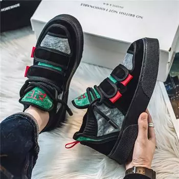 2024 new trend high-end versatile board shoes for men with niche design, thick sole height increasing casual sports shoes 39