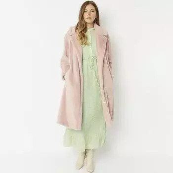 2024 new trendy women s clothing high-end imitation fur long mink jacket pocket coat S