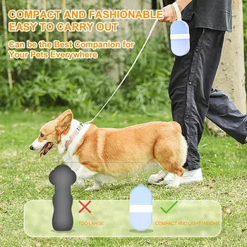 2024 NEW Two-in-one Pet Dogs Out Water Cup Portable For Cats Outdoor Drinking Water Puppy Water Food Water Bottle Pet Supplies