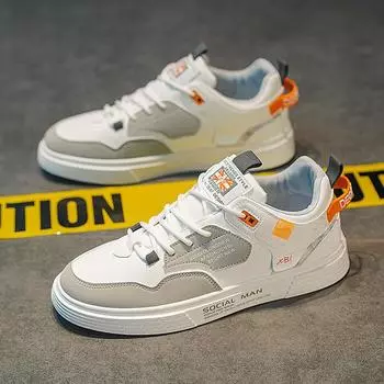 2024 new versatile low-top men s shoes easy sports shoes board shoes Putian men s shoes trendy men s key shoes 39 бежевый