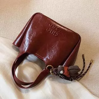 2024 новая зимняя лунная сказка маленькая сумка-тоут женская осенне-зимняя красная портативная сумка через плечо