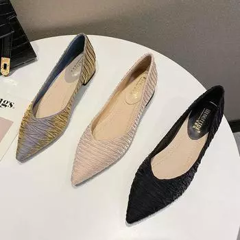 2024 Новые женские дизайнерские туфли с острым носком Kawaii на толстом каблуке 3 см, модные французские повседневные женские босоножки в стиле Лолиты 34 бежевый