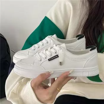 2024 New Women Sneakers Vulcanize Shoe Spring Autumn Breathable Flats Solid Color Mesh Young Woman Casual White shoes for women 35 белый