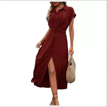 2024 независимый заказ станции всплеск весна-лето талия шнуровка длинная юбка многоцветная многоразмерная с коротким рукавом большой размер юбка быстрая распродажа S чёрный