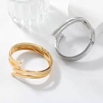 2024 Niche металлический гальванизированный женский браслет серебряный