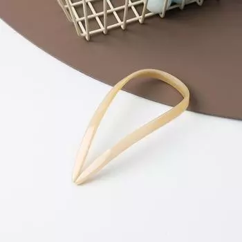 2024 Нишевая U-образная шпилька для волос, пучок, гребень, аксессуар для волос абрикосовый/нефритовый