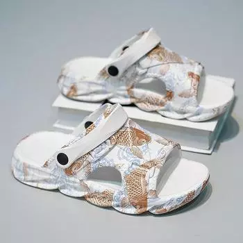 2024 НОВАЯ летняя легкая пляжная обувь, удобные мужские тапочки, нескользящие трендовые мягкие сандалии для мужчин на выбор, бесплатная доставка для мальчиков 40