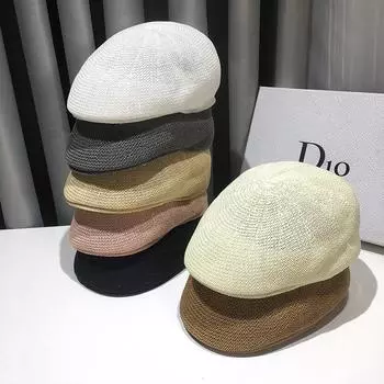 2024 НОВАЯ женская летняя модная соломенная шляпа для мужчин, панамы, солнцезащитный козырек от ультрафиолета, пляжная шляпа для моря, летние шляпы Tide 56-58cm кофейный