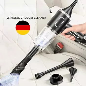 2024 НОВЫЙ 90000Pa 5 в 1 беспроводной пылесос автомобильный портативный робот-пылесос ручной для автомобиля офисная бытовая техника 1 Pcs Filter зелёный