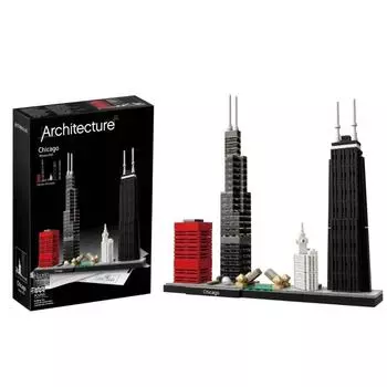2024 Новая Архитектура Skyline Коллекция 21033 Чикаго 21043 Сан-Франциско 21027 Берлин Классический Модельный Набор DIY Детские Игрушки Подарок