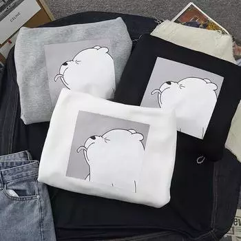 2024 Новая бархатная толстовка с капюшоном, женские осенние и зимние топы, женские свободные свитера M белый