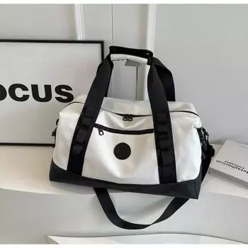 2024 новая большая вместительная сумка для багажа, сумка для деловых поездок на короткие расстояния, спортивная сумка для фитнеса, портативная сумка для хранения чёрный