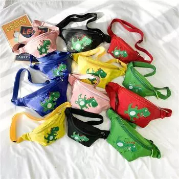 2024 новая детская сумка-мессенджер, детская маленькая поясная сумка с милым мультяшным динозавром, детская маленькая нагрудная сумка для мальчиков и девочек в иностранном стиле