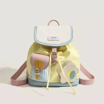 2024 Новая дорожная сумка для студентов, милая сумка для книг дофамина, модный повседневный рюкзак, корейское издание, цветная женская сумка для книг
