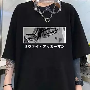 2024 Новая футболка с принтом, модная футболка в стиле аниме Harajuku, летние повседневные свободные топы с короткими рукавами и круглым вырезом 4XL